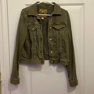 Michael Kors Olive Green Jean Jacket